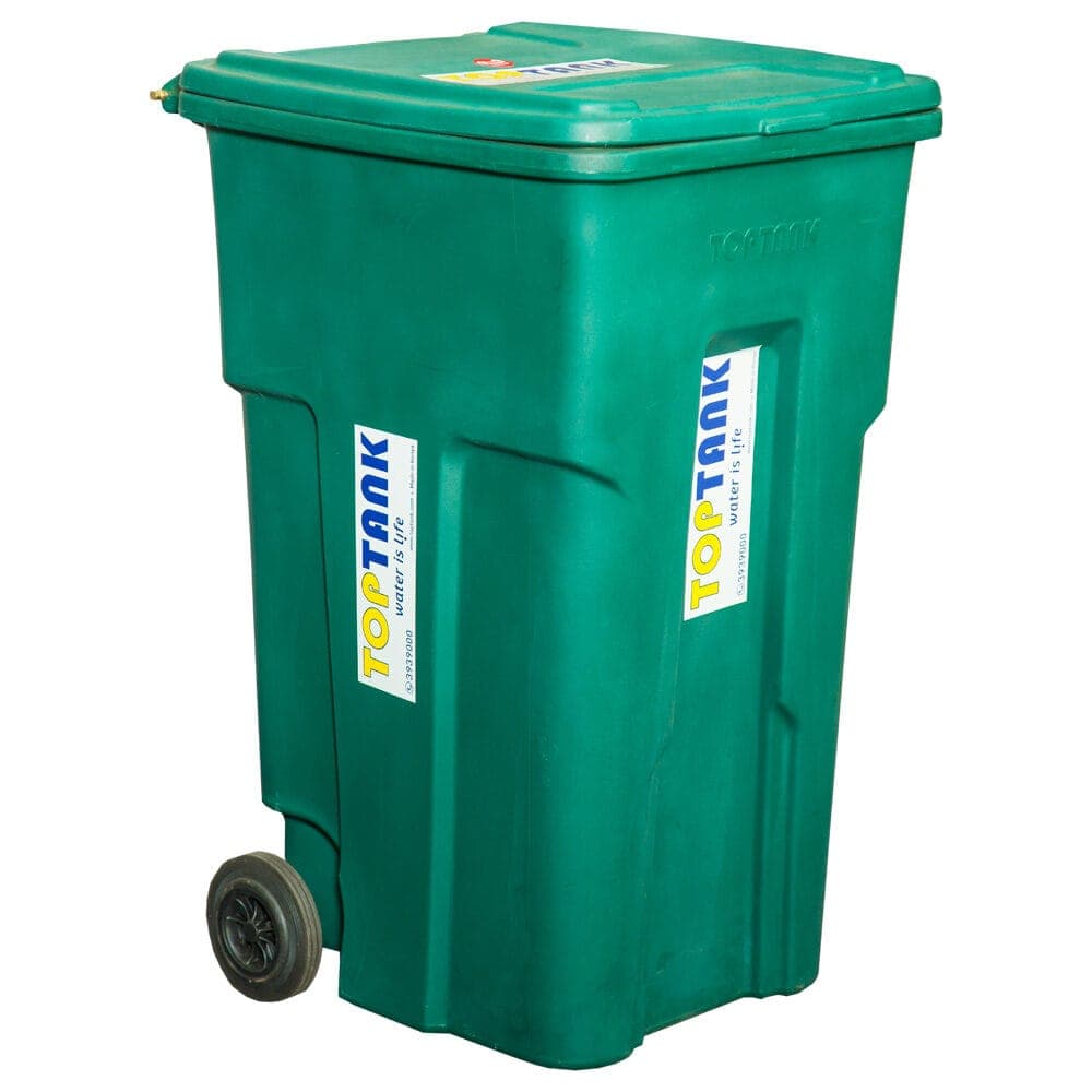 360L Garbage Bin with Wheels & Handles